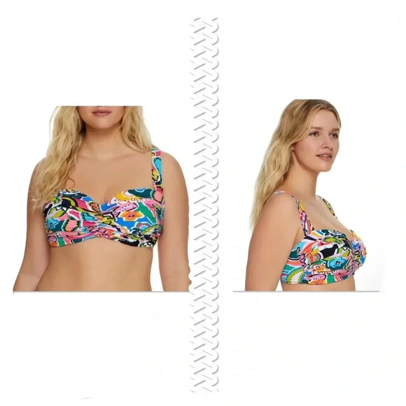 BLEU ROD BEATTIE Go For Bold Ruched Back Bottom and Bikini Top - Picture 3 of 15